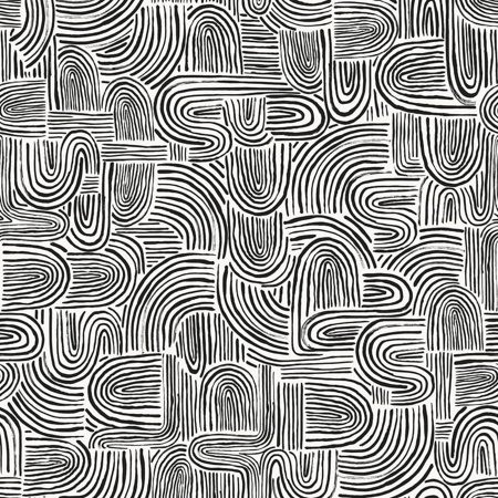 Tempaper Swell Black Pearl Peel and Stick Wallpaper, 20.5" x 16.5'