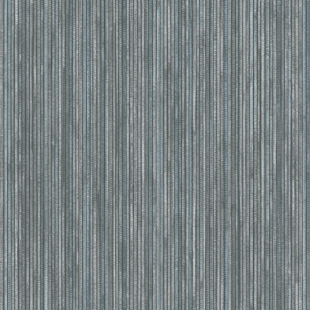 Chambray Blue Faux Grasscloth Textured Peel and Stick Wallpaper Roll