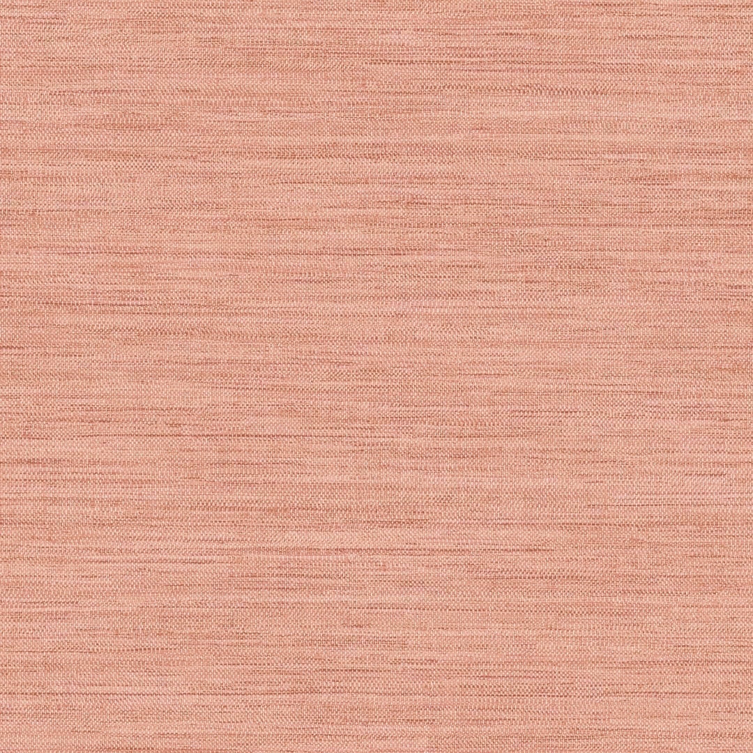 Salmon Faux Grasscloth Peel and Stick Wallpaper, 20.5" x 198"
