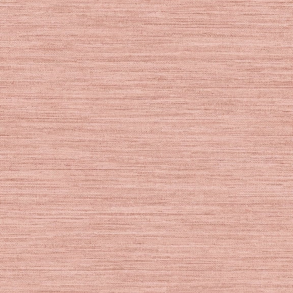 Tempaper Textured Horizontal Faux Grasscloth Salmon Pink Peel and Stick Wallpaper, 20.5" x 16.5'