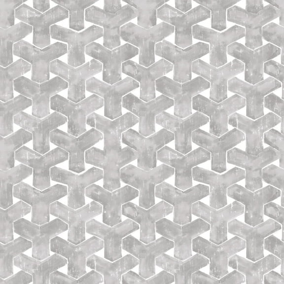 Tempaper Trellis Charcoal Peel and Stick Wallpaper, 20.5" x 16.5'