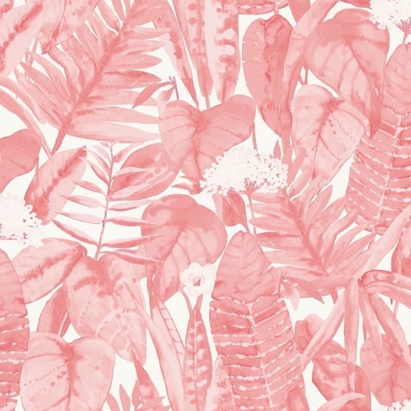 Tempaper Tropical Pink Lemonade Peel and Stick Wallpaper, 20.5" x 16.5'