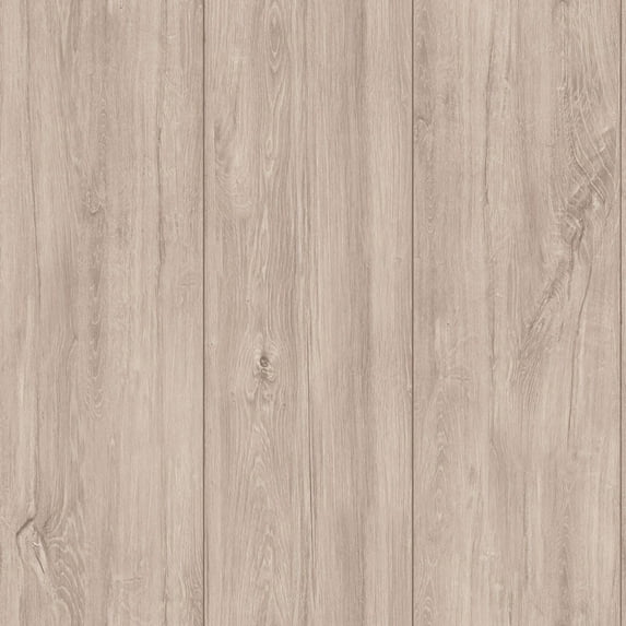 Tempaper Wide Plank White Ash Peel and Stick Wallpaper, 20.5" x 16.5'