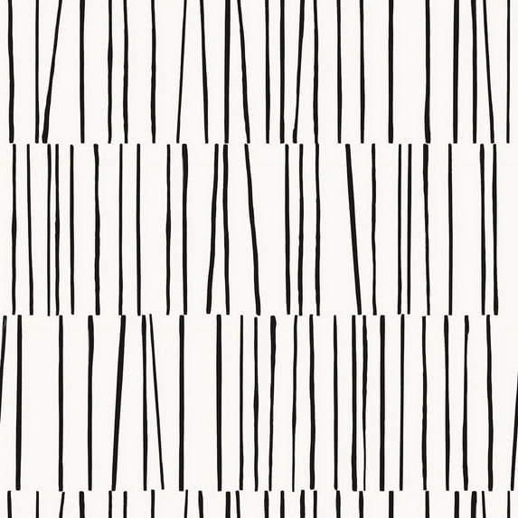Tempaper x Bobby Berk Shift White & Black Peel and Stick Wallpaper, 20.5" x 16.5'