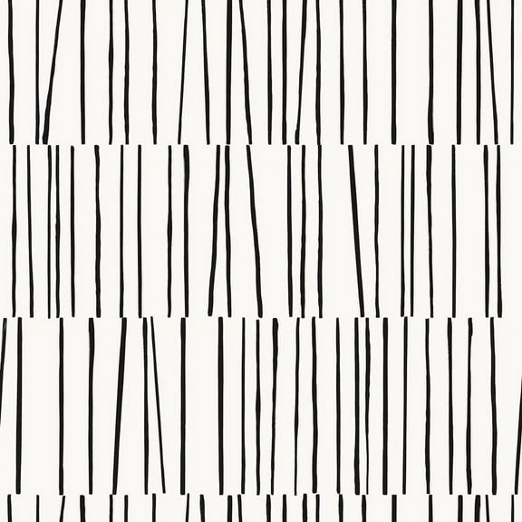 Tempaper x Bobby Berk Shift White & Black Peel and Stick Wallpaper, 20.5" x 16.5'