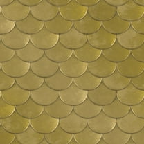 Tempaper x Genevieve Gorder Brass Belly Metallic Gold Peel and Stick Wallpaper, 20.5" x 33'