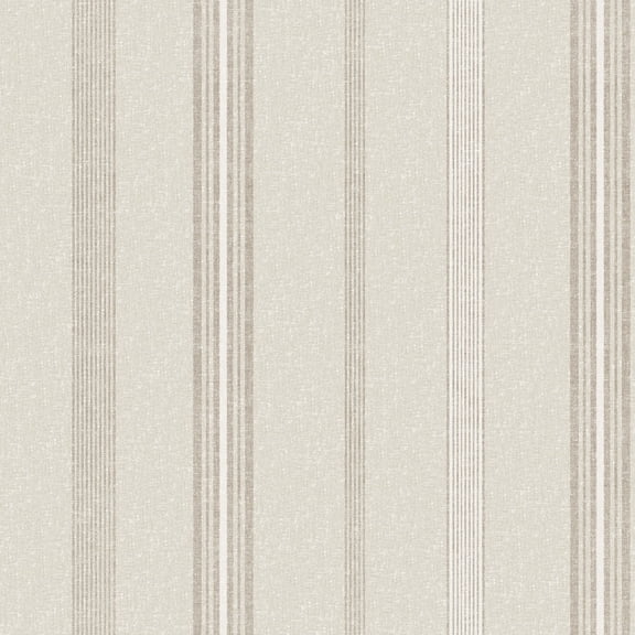 Tempaper x Pure Salt Textured Taupe Anatolia Stripe Removable Peel and Stick Wallpaper, 20.5 in X 16.5 ft