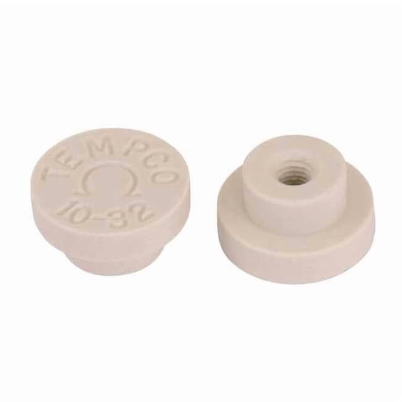 Tempco Ceramic Terminal Caps,10-32 Threads,PK10 CER-102-101