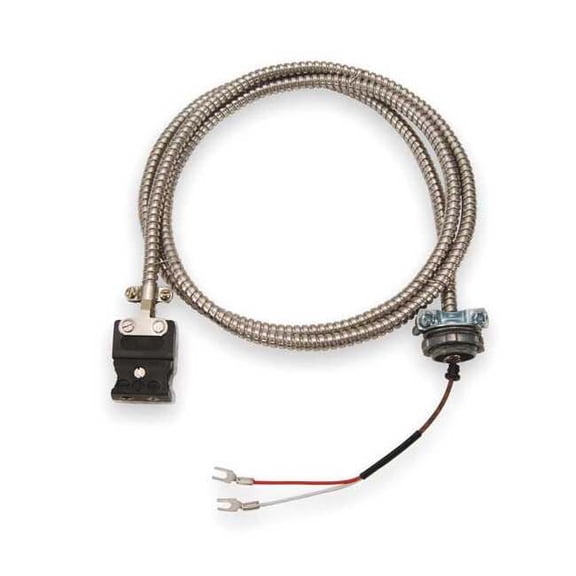 Tempco Thermocouple Ext Wire,J,20AWG,Str,10Ft ECA00071