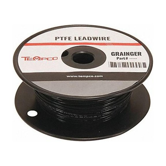 Tempco HighTempLeadWire,18AWG,Black,250ft LDWR-1078