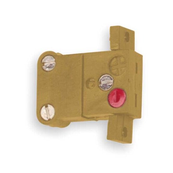 Tempco Panel Jack,K,Yellow,Miniature 2 Pin TCA-102-144
