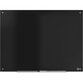 Tempe Glass Dry Erase Board, Black, 4ft x 3ft (TR61200)