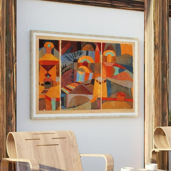 Tempelgärten By Paul Klee – Abstract Expressionist Landscape Poster, 1920S Modern Art, Giclee, Gallery Wrapped, Fine Wall Decor, Unframed Poster Size 12x18