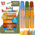 thumbnail image 1 of Kwik Stix Tempera Paint Sticks, 6 Earth Tone Colors, Washable, Super Quick Drying, Non-Toxic, Allergen Free, Mess-Free Paint for Kids and Toddlers, 1 of 9
