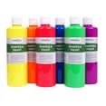 thumbnail image 1 of Tempera Paint, Pint, Fluorescent 6-Color Set | Bundle of 10 Sets, 1 of 1