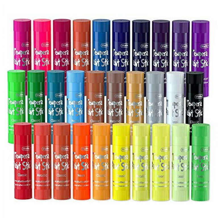 Washable Crayons Tempera Paint Sticks for Kids Teens and Adults 12