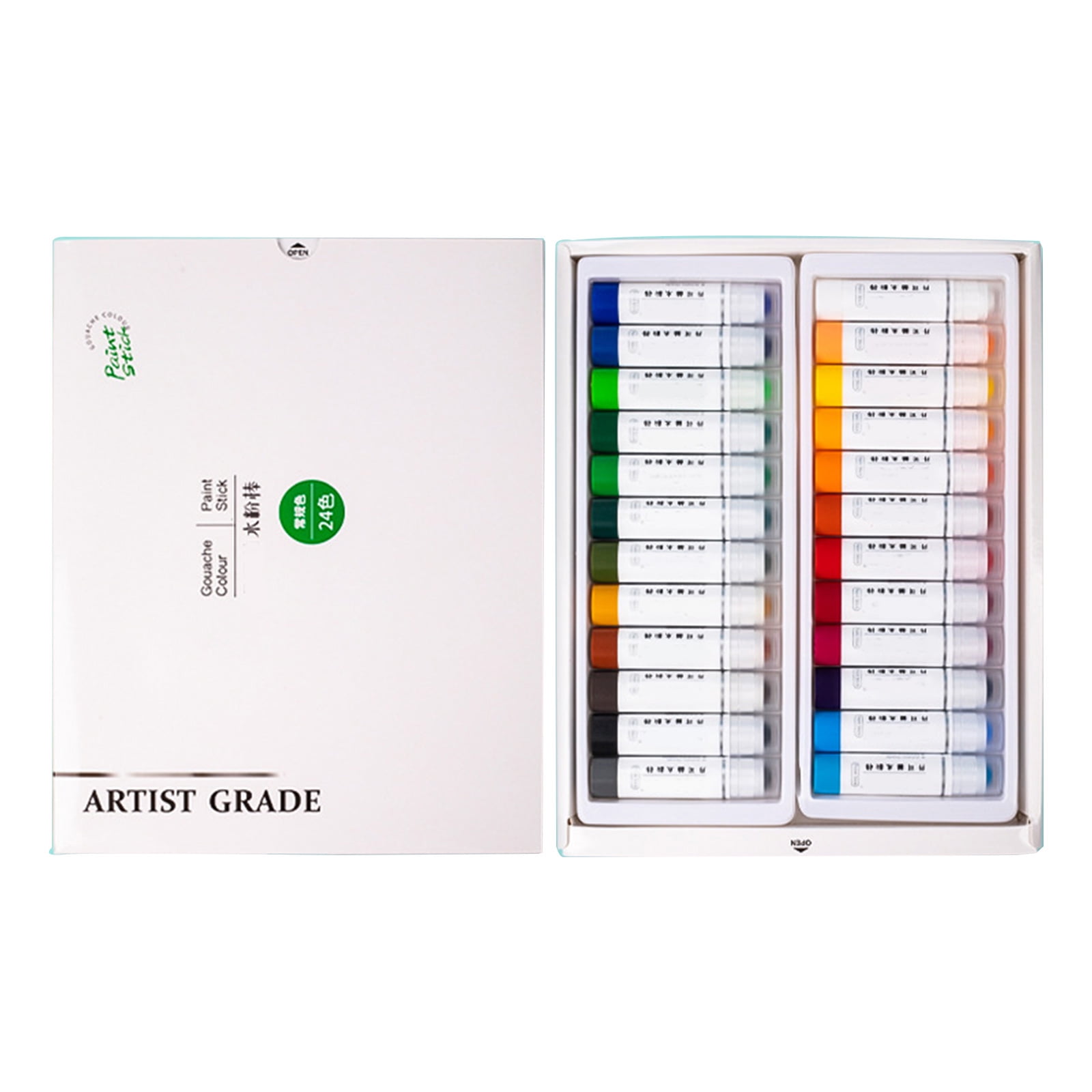 Tempera Paint Sticks Classic Vibrant Color Washable Non Toxic Graffiti Crayon Paint for Kid Student Beginner Lover