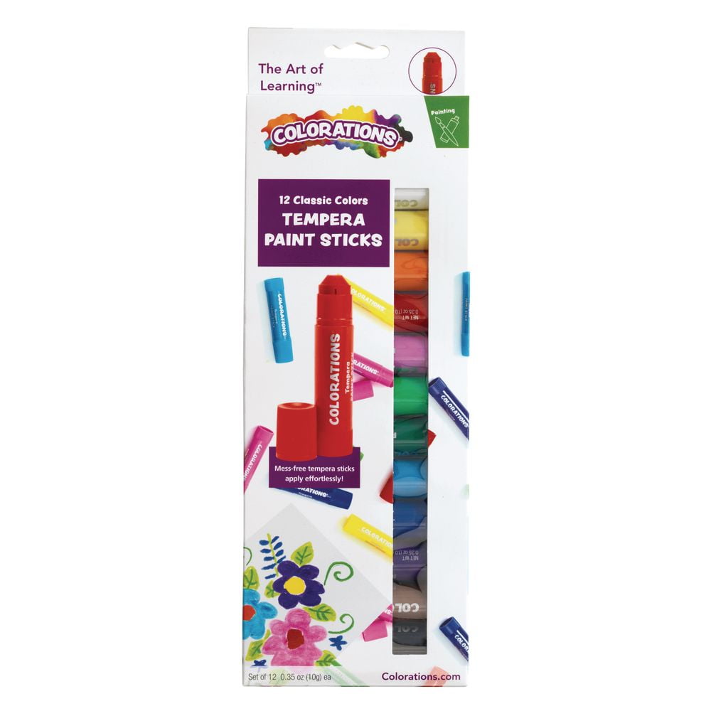 Tempera Paint Sticks, 12 Colors Solid Tempera Paint for Kids, Super Quick  Drying, Works Great on Paper Wood Glass Ceramic Canvas - China Solid  Tempera, Temper Paint