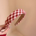 thumbnail image 1 of Temperament Premium Hair Accessories Winter Autumn Face Smaller Hair Headband Wide Hair Band Hair Hoop Tweed Hairband E, 1 of 7