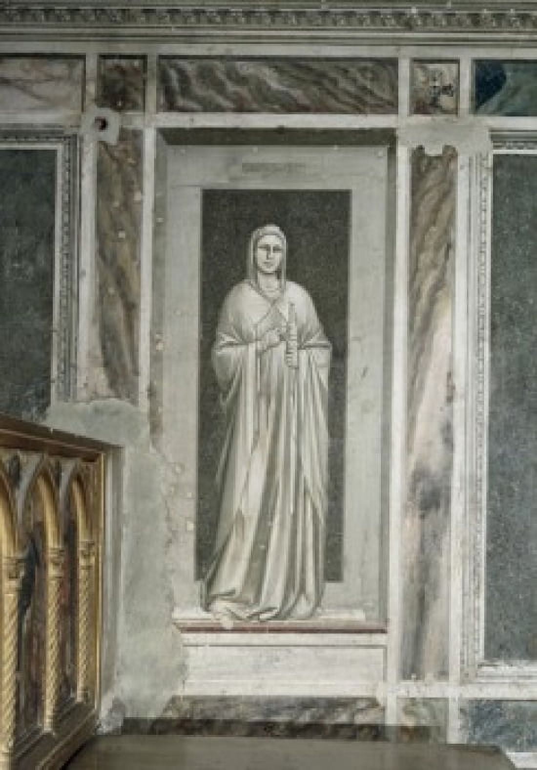Temperance 1303-1305 Giotto (ca 1266-1337 Italian) Fresco Capella degli Scrovegni Padua Italy Canvas Art - Giotto di Bondone (24 x 36)