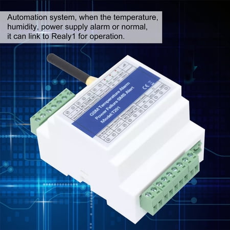 Temperature Alarm Relay Gsm GSM Remote Relay Switch Access Controller T201 GSM Temperature Alarm 2G/3G/4G Power Status Monitoring Power Failure SMS Alarm 2 Relay Output Temperature Sensor