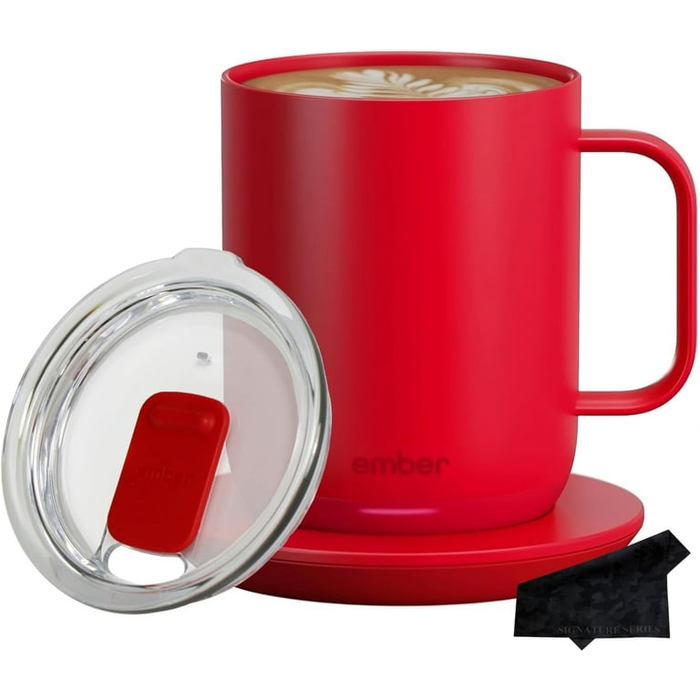 Temperature Control Mug 2, 10 Oz, (PRODUCT) RED, 1.5-Hr Battery Life, App  Controlled Heated Coffee Mug
