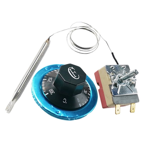 Temperature Control Switch,Water Heater Thermostat,AC 220V 16A 30-110/50-300 Oven Temperature Switch Dial Centigrade Ceramic Base Thermostat Water Heater Thermostat Temperature Control Switch