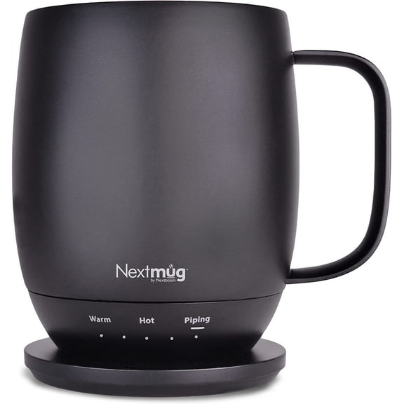 Temperature-Controlled, Self-Heating Coffee Mug Black - 14 oz.