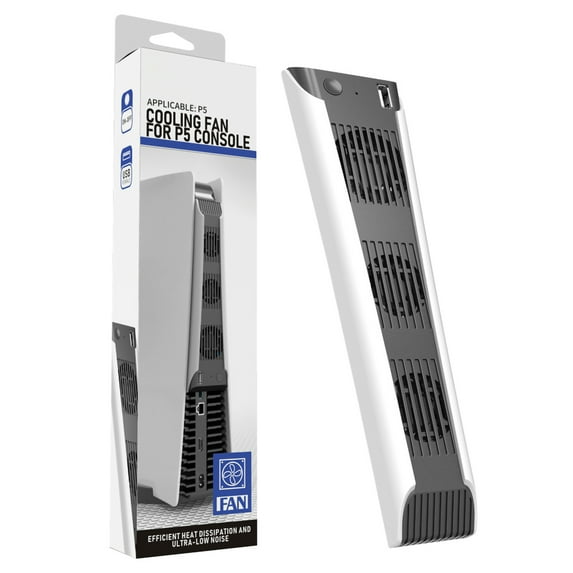 Temperature Cooling Fan for Ps5 Console - Noise Reduction External and USB Multifunctional for Sony PlayStation 5 Console