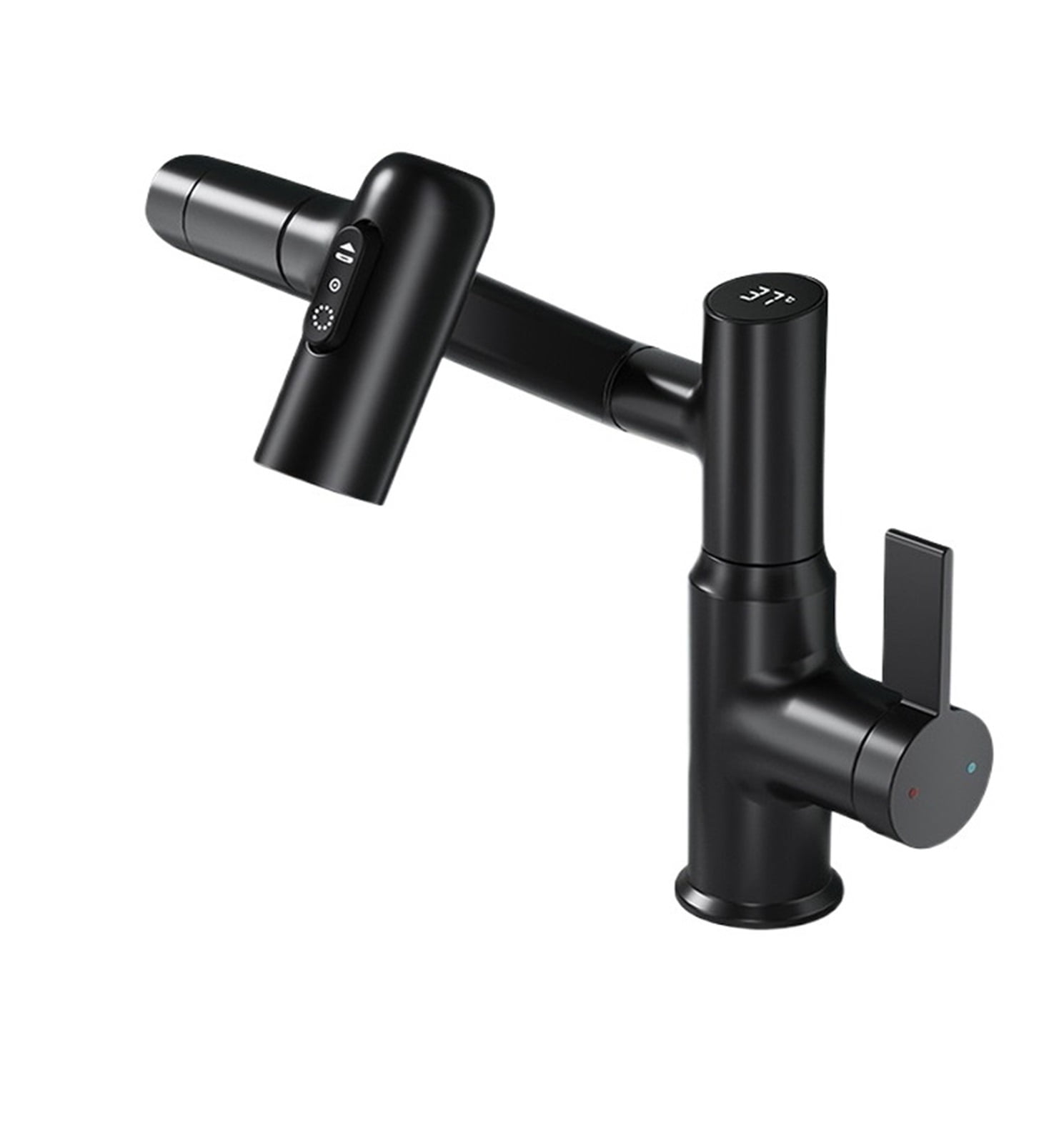 Temperature Digital LED Display Basin Faucet, 360 Rotation 3 Modes