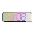 thumbnail image 1 of Temperature Display Alarm Clock - Easy to Read, Desktop Projection, LED Digital Alarm Clock - Decoration - Daily Use, 1 of 8
