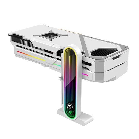 Canned Graphics For Computer Rack Temperature Displaying GPU Stand ARGB Graphics Card Support Adjustable ...