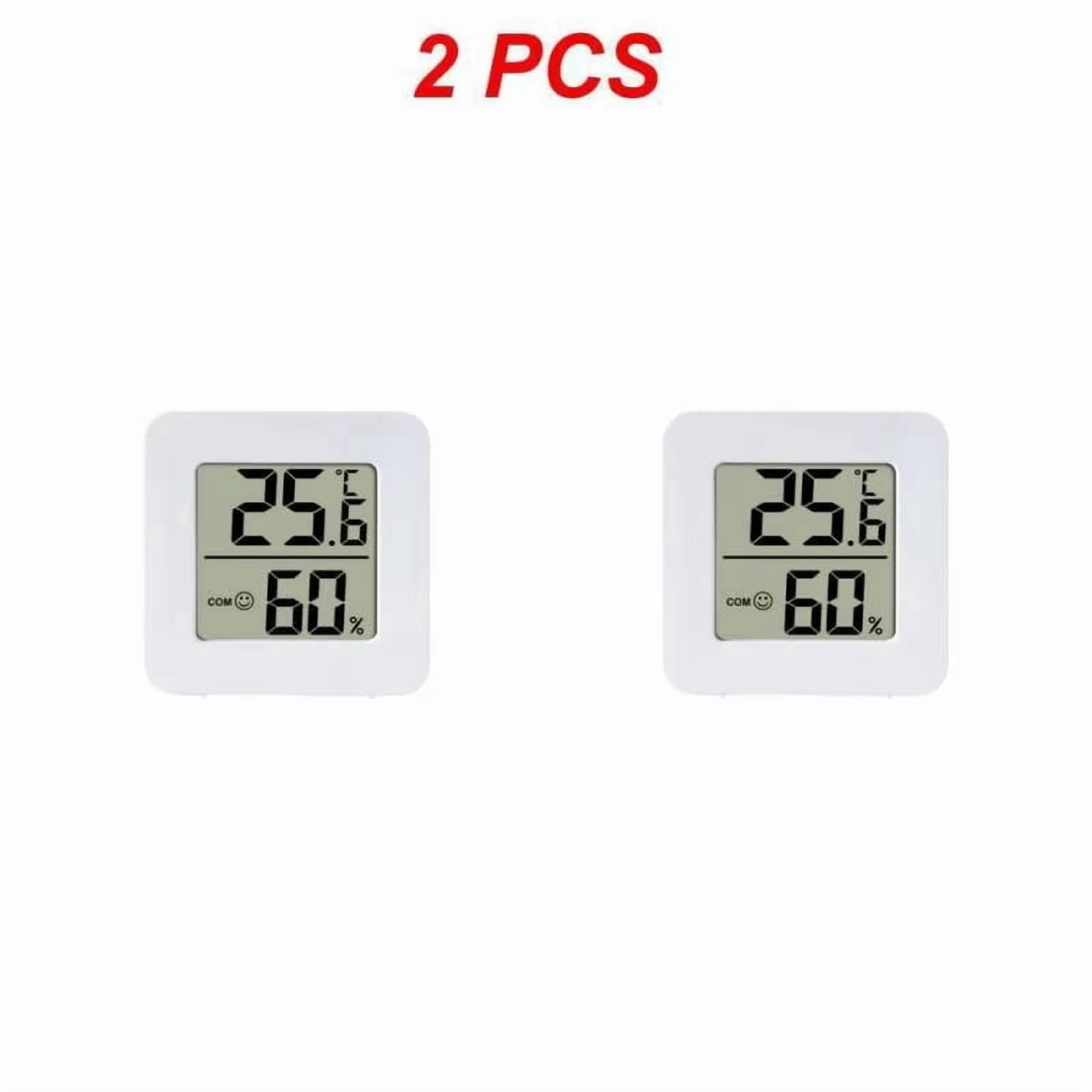 Temperature Gauge for Room Mini Digital Thermometer Hygrometer with Wall Mount Sensor LCD Screen for Home Use