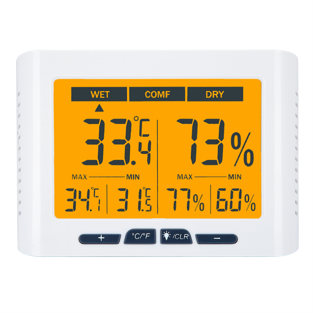 Temperature Humidity Gauge, Indoor Thermometer Hygrometer Battery