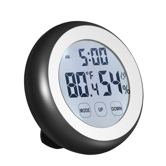 Temperature Humidity Meter, Key With c/f Thermometer Alarm Clock Clock Key Meter Alarm Clock Meter c/f Temperature Jinmie Huiop Thermometer Tempeure Meter