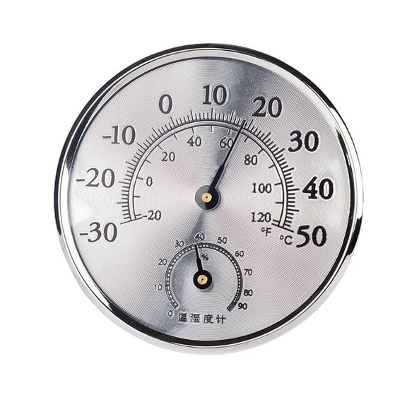 Temperature Humidity Meter for Indoor Tabletop Wall Mount Analog-Thermometer Hygrometer with Bracket Hole