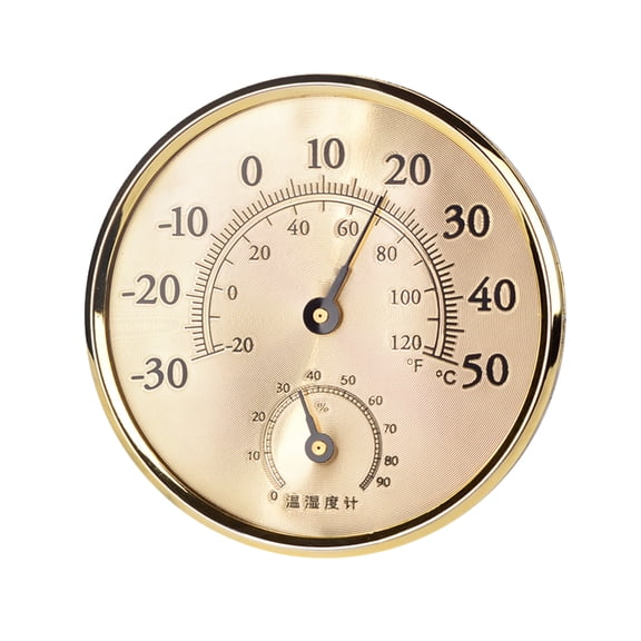 Temperature Humidity Meter for Indoor Tabletop Wall Mount Analog-Thermometer Hygrometer with Bracket Hole