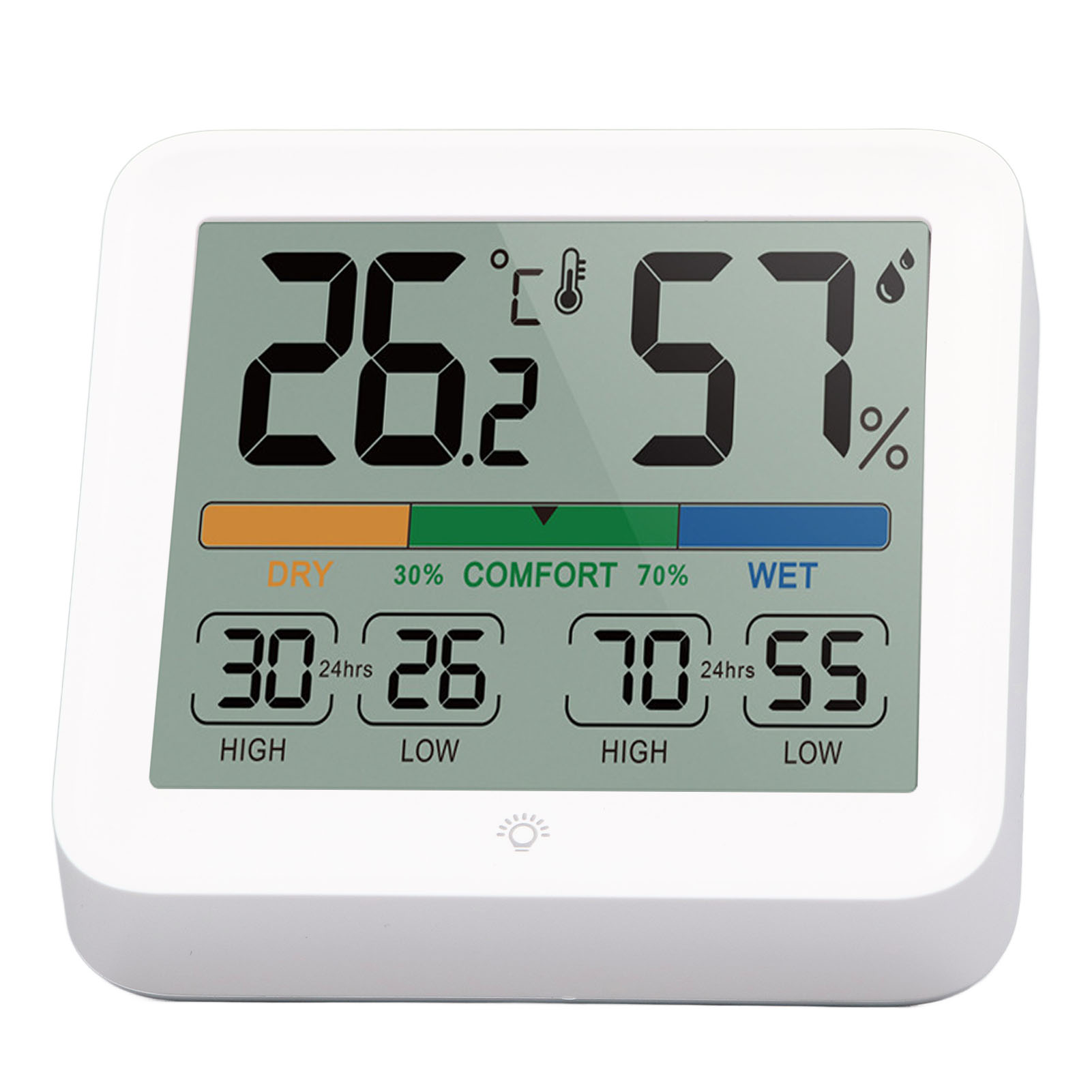 Temperature Humidity Monitor, Thermometer Hygrometer Digital AM PM