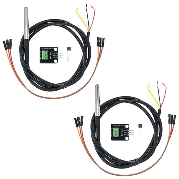 Temperature And Humidity Sensor Module Kit With Stainless Steel Probe And Digital Thermometer, Programmable Resolution, For Arduino And For RASPBERRY Pi