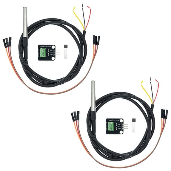 Temperature And Humidity Sensor Module Kit With Stainless Steel Probe And Digital Thermometer, Programmable Resolution, For Arduino And For RASPBERRY Pi