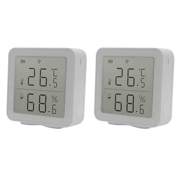 Temperature Humidity Sensor With Digital Lcd Display, Aaa Batteries Not Included
