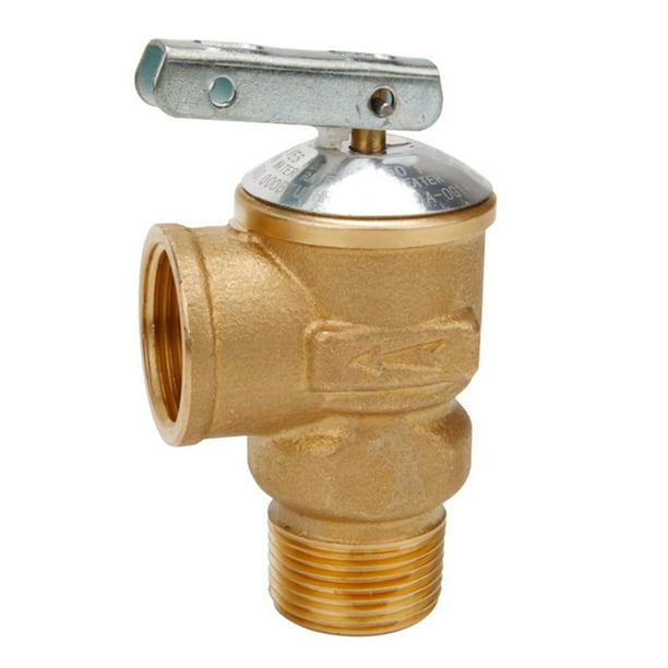 Temperature Pressure Relief Valve, 3/4 NPT 150PSI Water Heater Hot