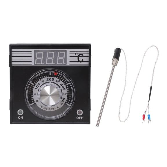 Temperature Probe Temperature Controller Digital Thermostat Adjustable Knob