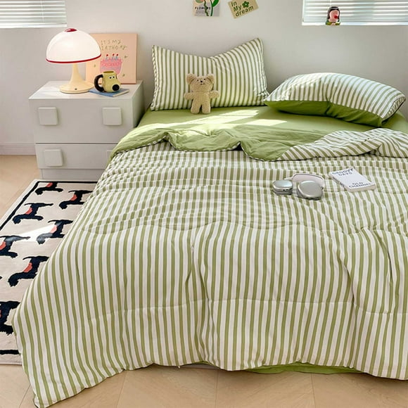 Temperature-Regulating 3-Piece Dorm Bedding Set for College Students | Machine-Washable Brushed Polyester | All-Season Breathable Essentials