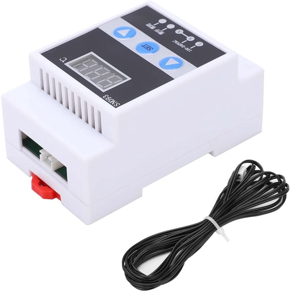 Temperature Regulator Digital Thermostat Control Sensor Din Rail Mount Controller for Various Refrigeration and Heating Situations