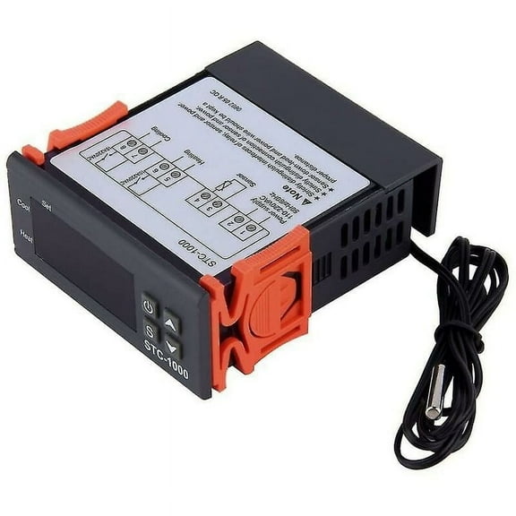 Temperature Regulator For Household Appliances, Digital Temperature Controller Ensures Precise Control Over Temperature Calibration, Safe Protection In Aquariums And Refrigerators
