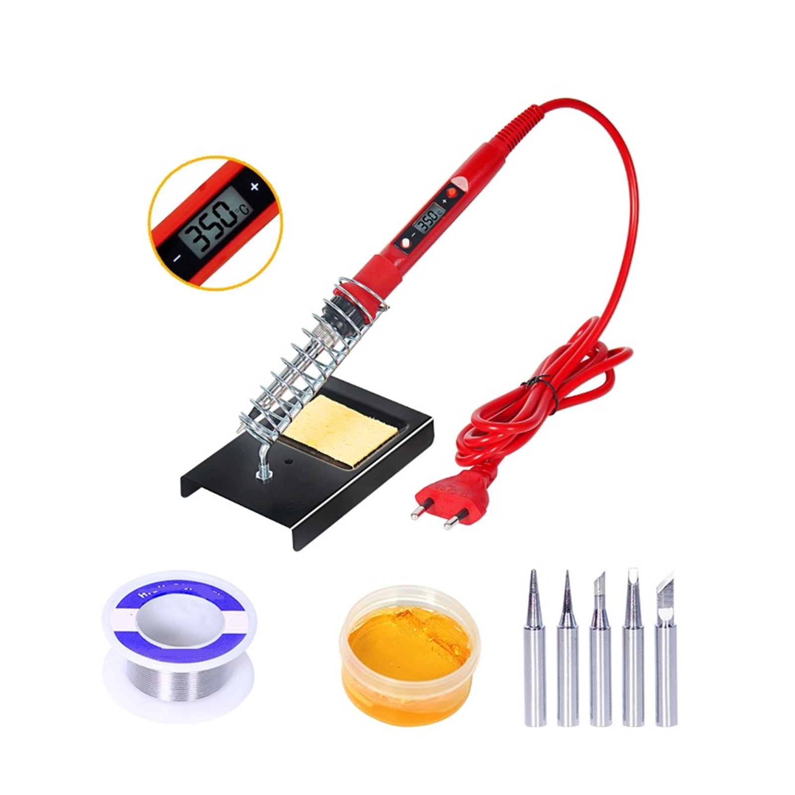 Temperature Soldering Iron Kit,80W Soldering Iron Kit,Multimeter Soldering Tool Kit