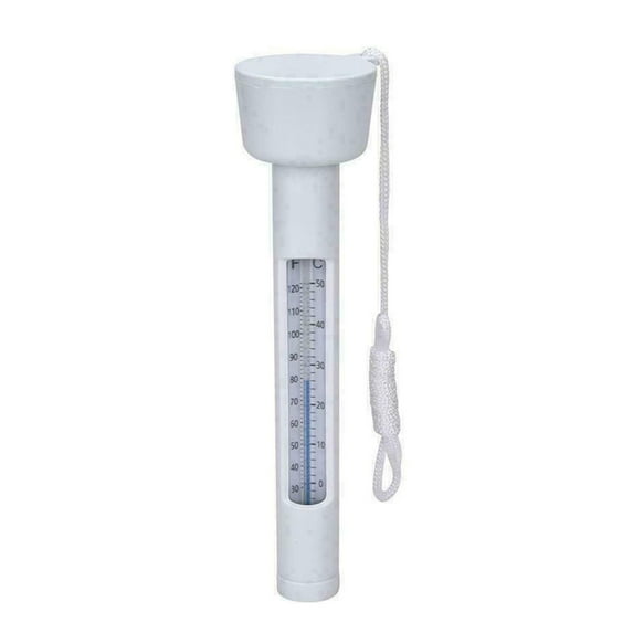 Temperature Tester Thermometer Gauge Tester Swimming Pool Water Temp White 0 50 Degrees Plastic Shatter Resistant