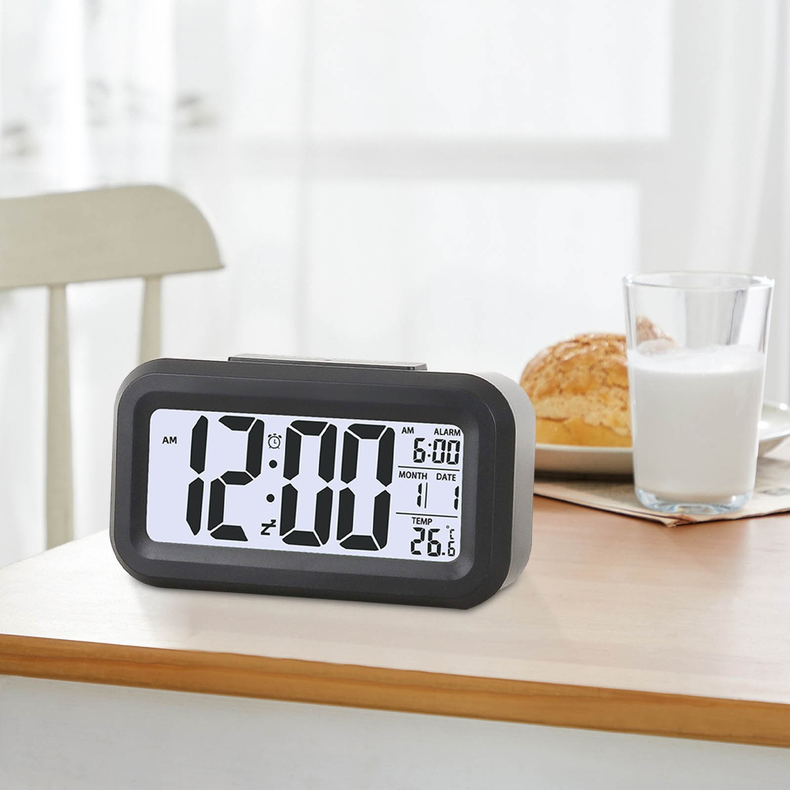 Temperature Version Smart Clock Silent Electronic Digital Clock Intelligent Night Light Sleepy