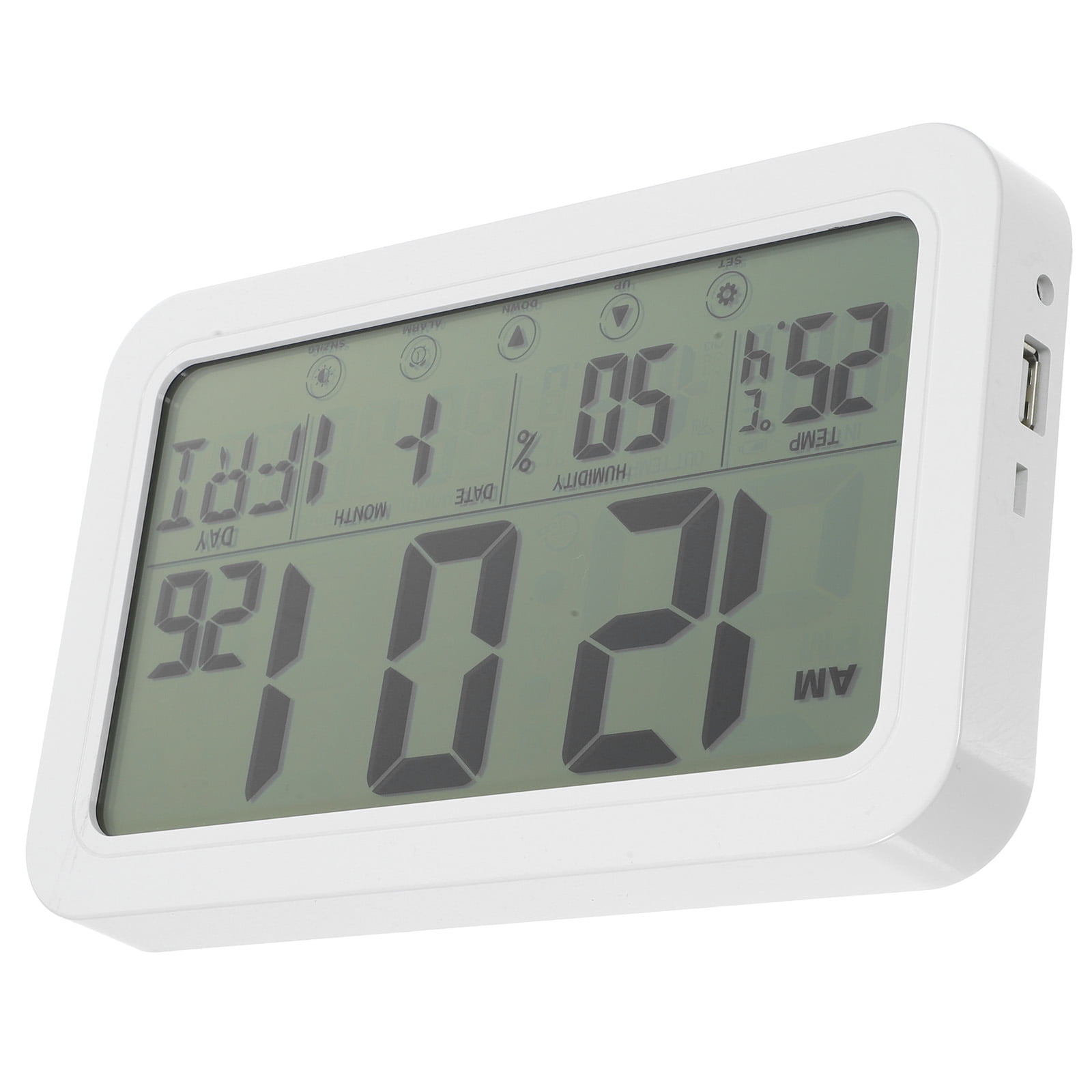 Temperature and Humidity Clock Clocks Calendar Clock LED Wall Clock